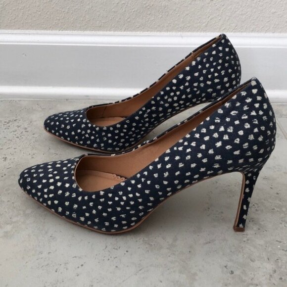 LOFT Women's Denim Speckled Pumps Size 9 - Picture 11 of 16